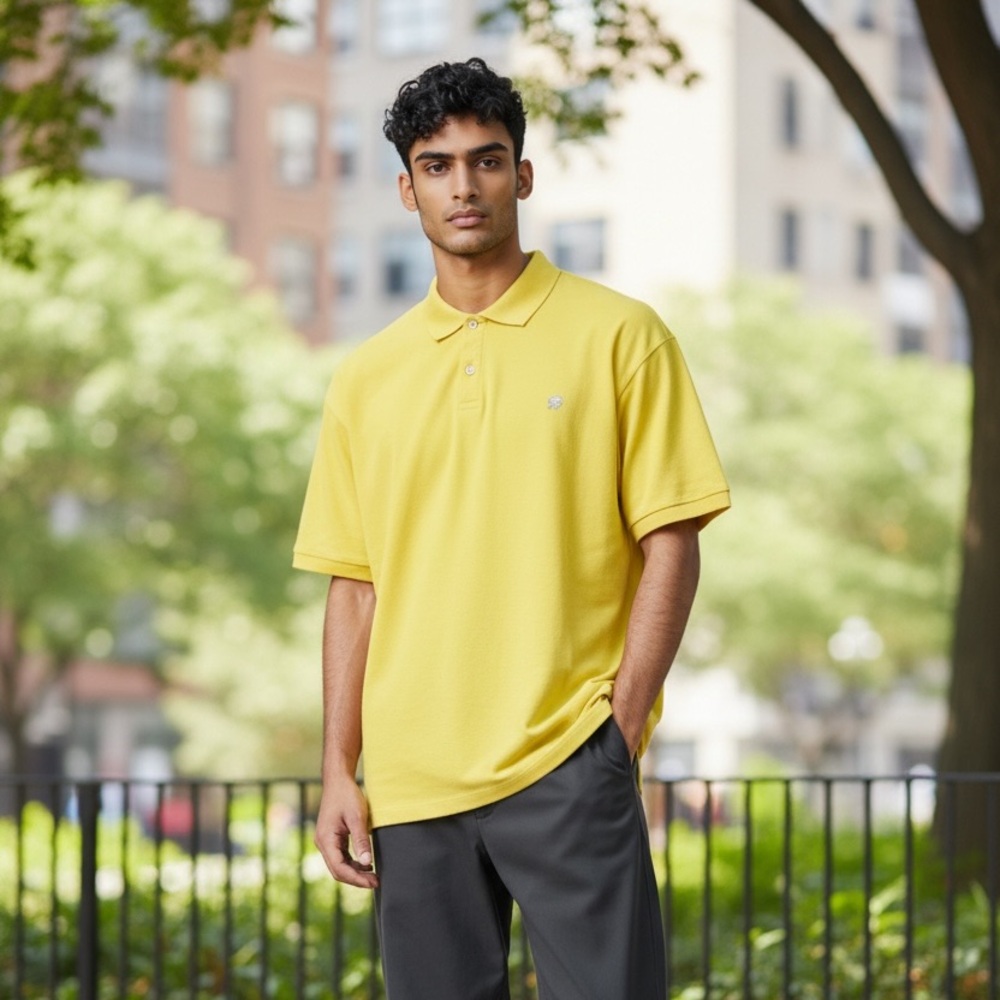 Banana Republic Lime Green Polo Shirt Size Large